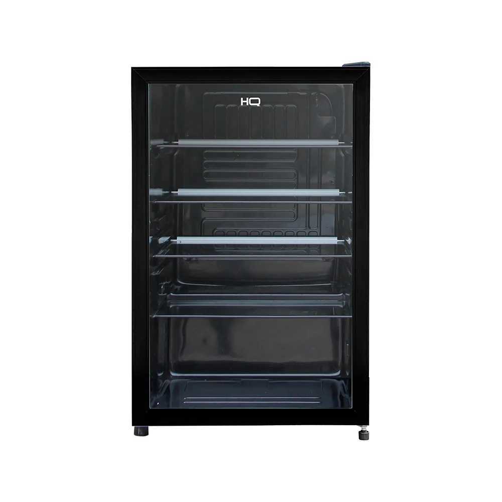 FRIGOBAR EXPOSITOR VERTICAL HQ VIDRO DUPLO 130 LITROS PRETO HQ-130FBPVL2 220V