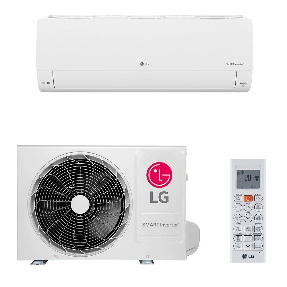 AR CONDICIONADO SPLIT LG HI WALL SMART VOICE INVERTER 12.000 BTU/H FRIO MONOFÁSICO BRANCO S3-Q12JA31E  220V