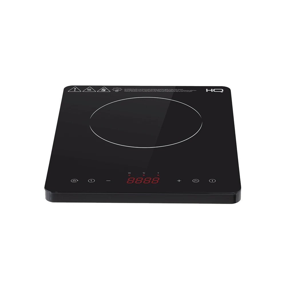 COOKTOP DE INDUÇÃO HQ 1 BOCA PORTÁTIL 1200W PRETO HQ-IDS2001P 127V