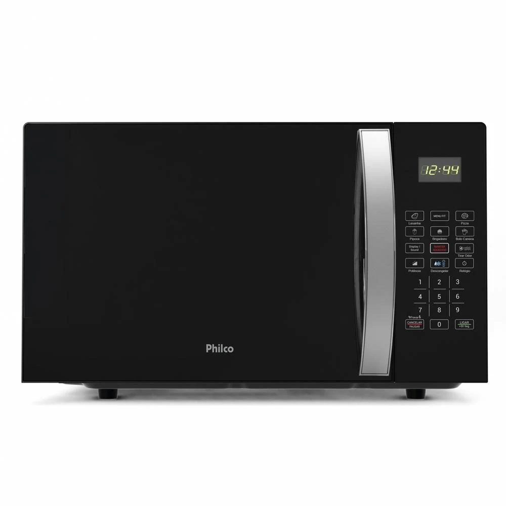 MICRO-ONDAS PHILCO 28 LITROS LIMPA FÁCIL 1100W PRETO PMO30P 127V