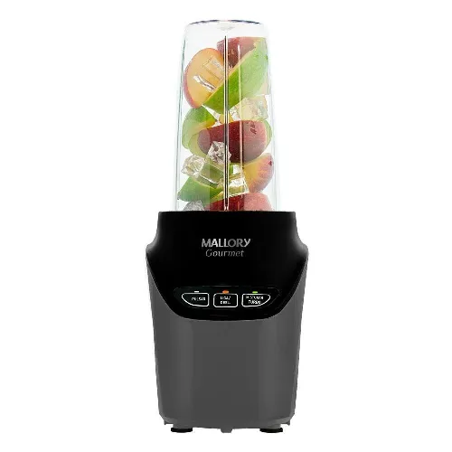 Super Liquidificador e Processador Mallory Gourmet Preto e Chumbo 127V