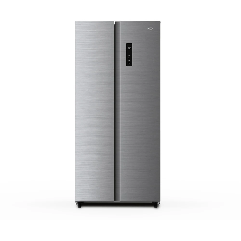 GELADEIRA REFRIGERADOR HQ FROST FREE SIDE BY SIDE 480 LITROS INOX HQ-480SBSFFK1-I 127V