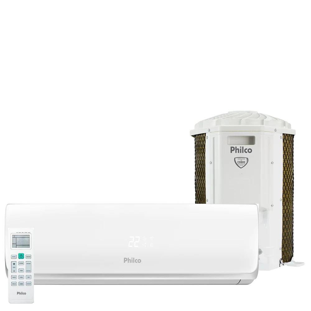 AR CONDICIONADO SPLIT PHILCO HI WALL 9.000 BTU/H FRIO MONOFÁSICO BRANCO PAS9FT 220V