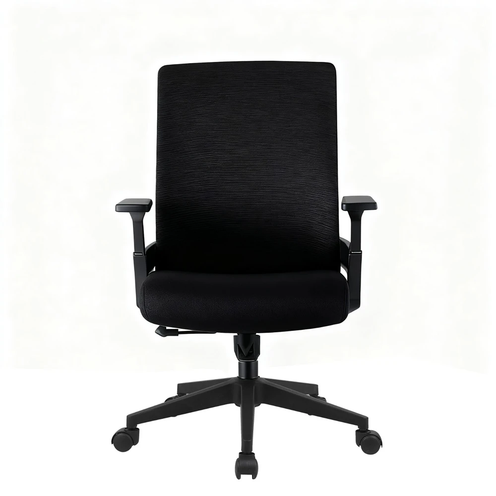 Cadeira de Escritório Presidente Fox Office Giratória Tela Mesh Preta F1251