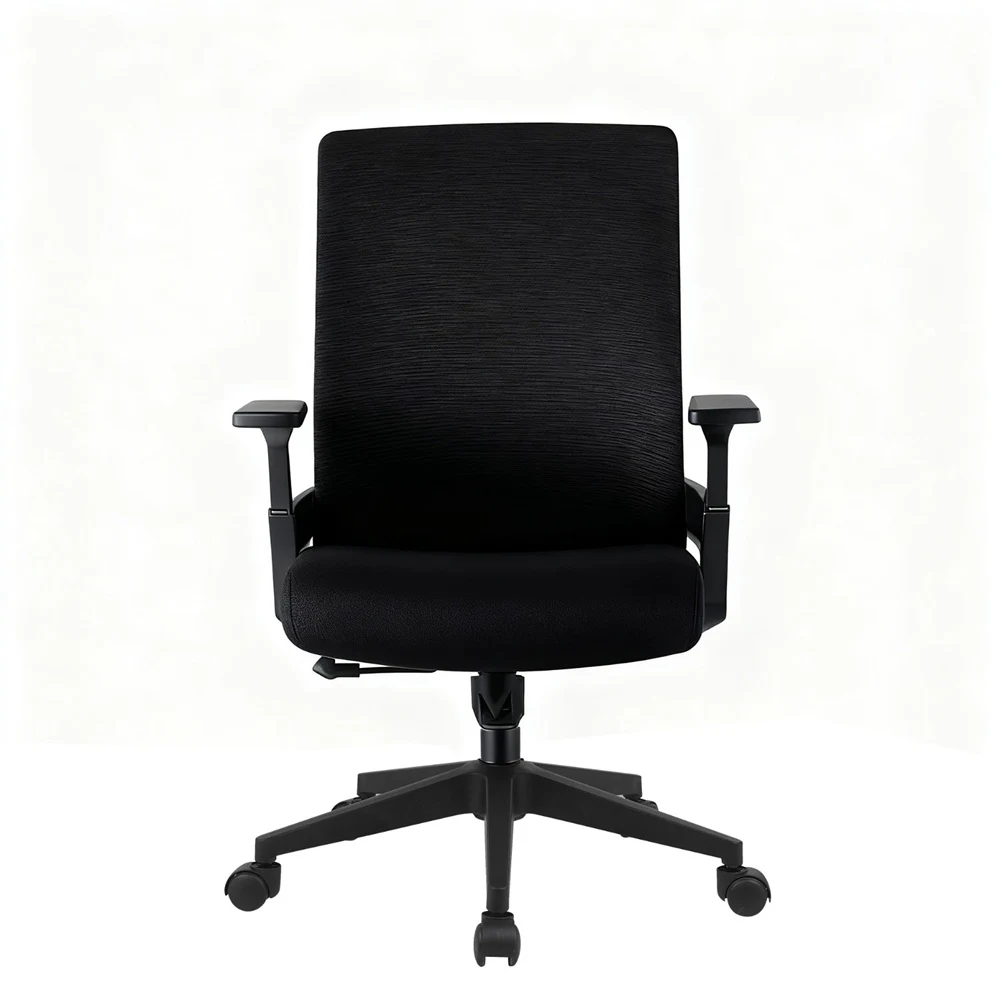 CADEIRA DE ESCRITÓRIO PRESIDENTE FOX OFFICE GIRATÓRIA TELA MESH PRETA F1251