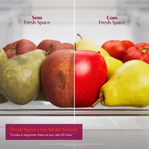 Geladeira Brastemp 500 Litros Frost Free Inteligente B= Smart Inverse Branca BRE66AB Bivolt